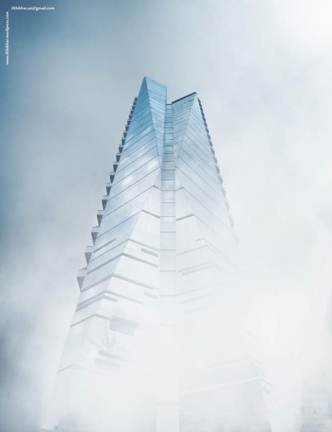 Glass Tower Vray Day Fog